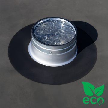 Powerdaylight Ø 35 cm Cradle Eco plat dak buitenzijde