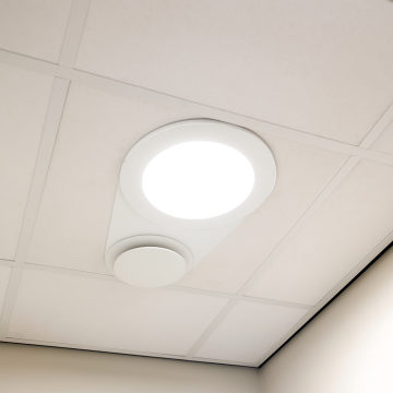 Powerdaylight Ø 25 cm zestaw wentylacyjny dach skośny