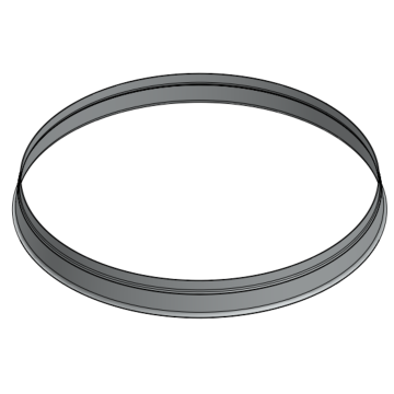 Powerdaylight  Ø 25 cm Koepelring aluminium