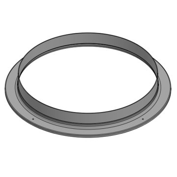 Powerdaylight Ø 35 cm Plafondring aluminium