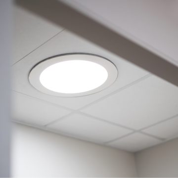 Powerdaylight Ø 35 cm płyta sufitowa okrągła natynkowa biała zestaw