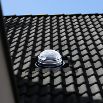Powerdaylight &Oslash; 35 cm zestaw okrągły kanał dachowy skośny dach ubiflex